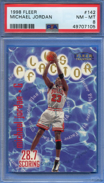 1998 Fleer Michael Jordan PSA 8 NM-MT