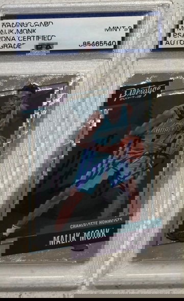 2017-18 Panini Prestige #11 Signed Malik Monk Rookie PSA/DNA Authentic Auto 9 Charlotte Hornets