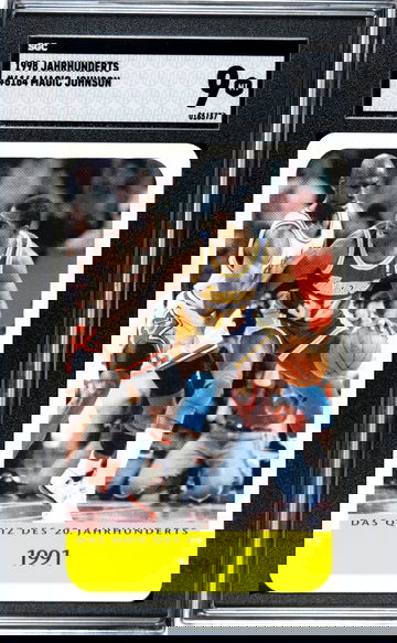 1998 Harenberg Jahrhunderts Earvin Magic Johnson HOF LA Lakers SGC 9 POP 1