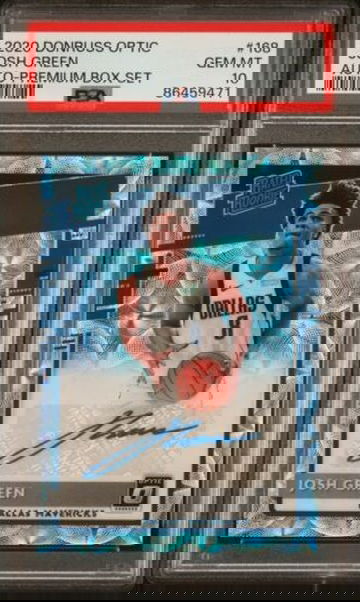 2021-22 Donruss Optic Josh Green Rated Rookie Premium Box Set Auto /10 PSA 10