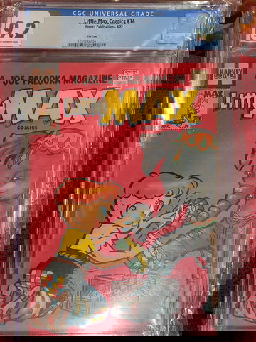 LITTLE MAX COMICS #34, CGC 9.2 NM-