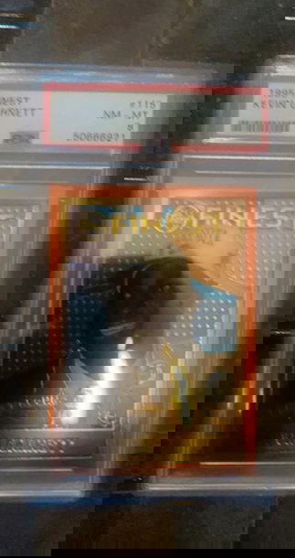 1995 Finest Kevin Garnett PSA 8 NM-MT