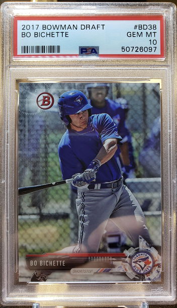 Bo Bichette 2017 Bowman Draft #BD38 Gem Mint PSA 10 Toronto Blue Jays