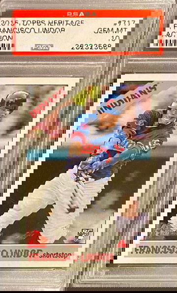 2015 Topps Heritage  Francisco Lindor - Action Variation