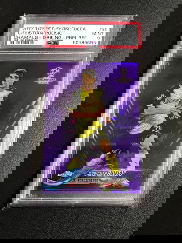 Christian Pulisic 2017 Topps Chrome Purple /250 PSA 9