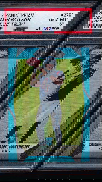 DeShaun Watson 2017 Prizm Light Blue RC /199