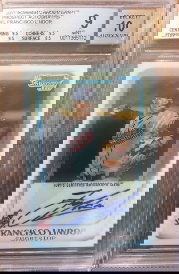 Francisco Lindor bgs 9 auto 10