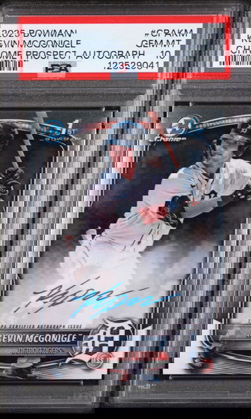 2025 Bowman Chrome Prospect Autograph Kevin Mcgonigle #CPA-KM PSA 10