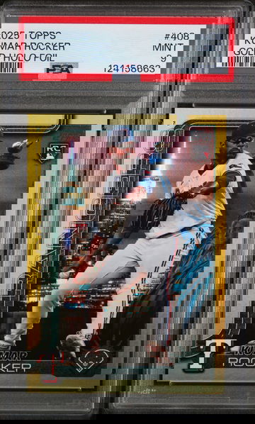 2025 Topps Gold Holo Foil Kumar Rocker #408 /50 PSA 9