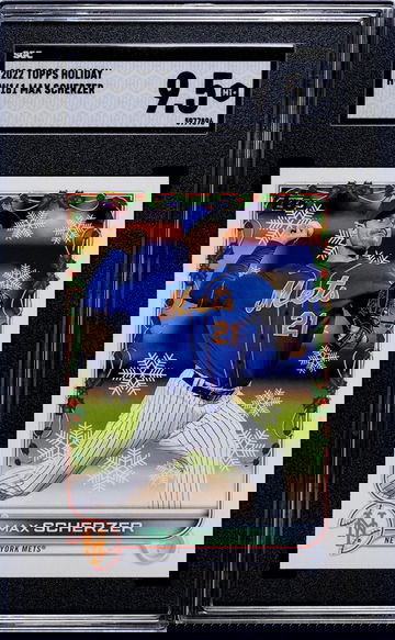 2022 Topps Holiday #HW161 Max Scherzer SGC 9.5