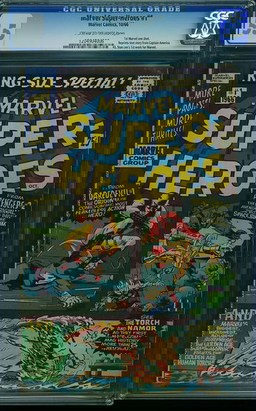 MARVEL SUPER-HEROES #1, CGC 5.5 FN-