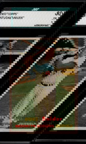 1957 Topps #170 Duke Snyder SGC 60 EX 5