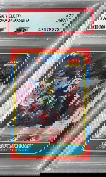 Xavier McDaniel Rookie 1986 Fleer #72 - PSA 9 Mint