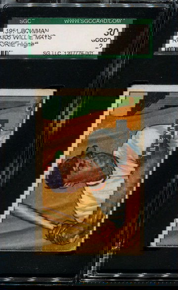 1951 Bowman #305 Willie Mays ROOKIE SGC 2 GD HOF RC