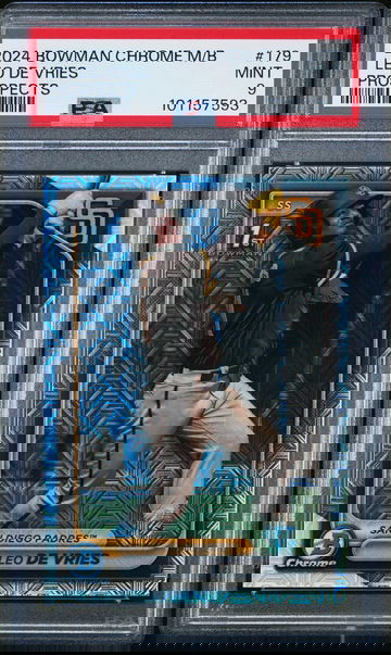 2024 Bowman Chrome #179 Leo De Vries Prospects PSA 9