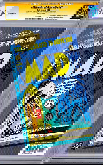 MAD #1 CGC-SS 9.6 SIGNED LEGENDS FELDSTEIN JAFFE & COKER MILLENNIUM ED REP 2000