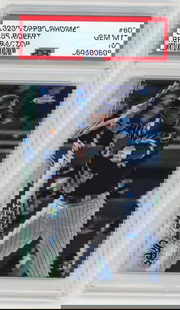 2020 LUIS ROBERT TOPPS CHROME REFRACTOR PSA 10