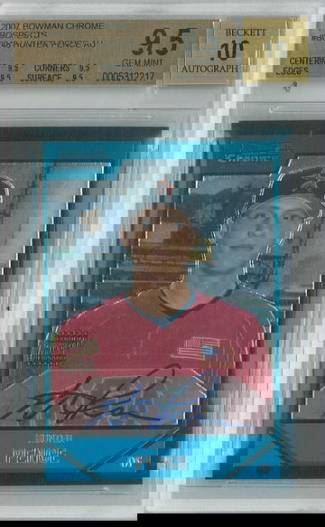 2007 Bowman Chrome Hunter Pence #BC248 BGS 9.5 Auto 10