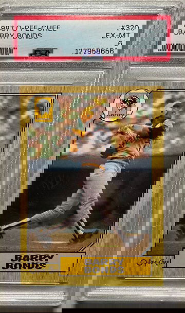 1987 O-PEE-CHEE #320 BARRY BONDS RC EX-MINT