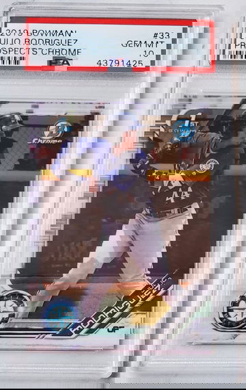 2019 Bowman Chrome Prospects Julio Rodriguez PSA 10