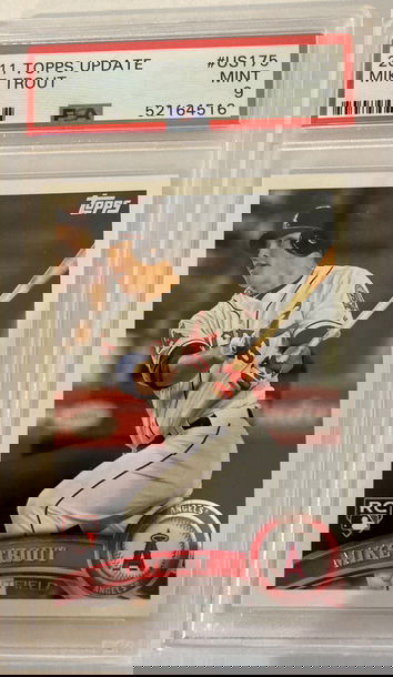2011 Topps update Mike Trout psa 9