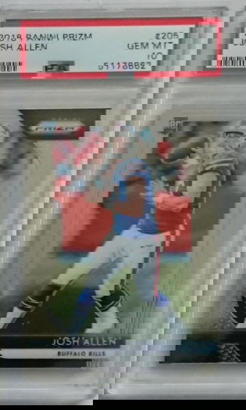 2018 Panini Prizm  #205 Josh Allen RC PSA 10 ~ Gem Mint