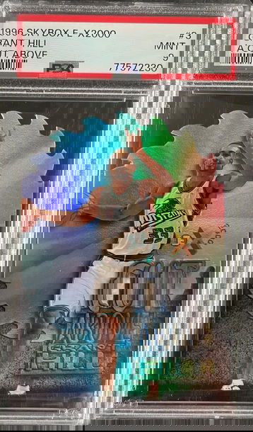 1996 Skybox E-X2000 A Cut Above #3 Grant Hill Pistons HOF PSA 9 MINT