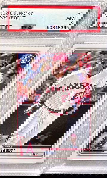 Mike Trout 2020 Bowman Paper #1 PSA9 Mint