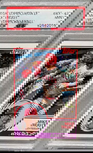 2018 Topps Update Mike Trout 1983 #42 PSA 9