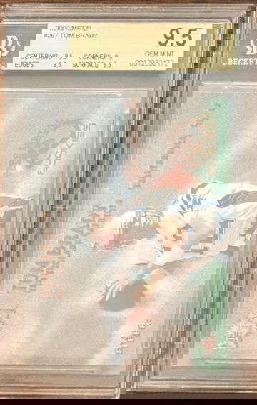 2000 Tom Brady Metal BGS 9.5