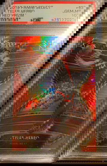 Tyler Herro Select Red Prizm PSA 10