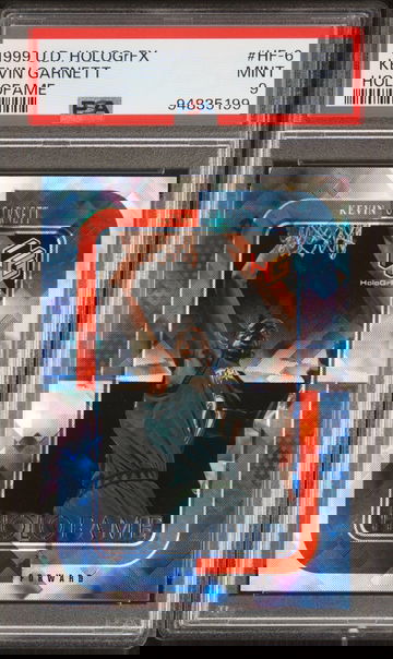 1999 UPPER DECK KEVIN GARNETT HOLOGRFX HOLOFAME #HF-6 PSA 9 BK.A2.28