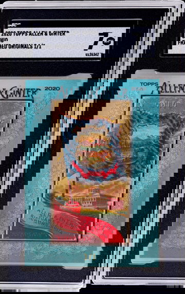 2020 Topps Allen & Ginter Framed Originals Ohio 1/1 SGC 7