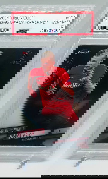 2019 Finest UCL #91 Erling Haaland PSA 10