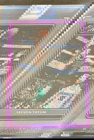 2021-22 Panini One And One Jayson Tatum #1 Purple 13/25.  Rare.  Sealed.