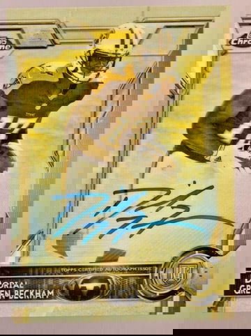 Dorial Green Beckham 2015 Topps Chrome Rookie Sepia Refractor Auto 17/100 JSY #