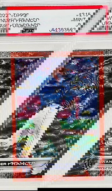 2022 Topps Wander Franco #215 Orange Foil