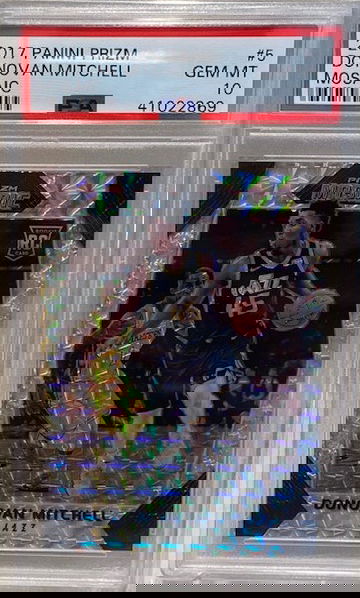 2017 Panini Prizm Donovan Mitchell Mosaic #5 PSA 10