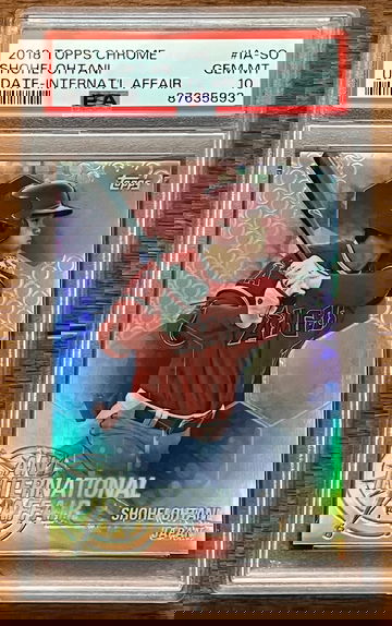 2018 Topps Chrome Shohei Ohtani Update-International Affair PSA 10 #IA-SO RC