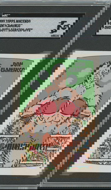 1989 Topps Nintendo Don Flamenco Punch-Out!! Scratch-Off #5 SGC 3