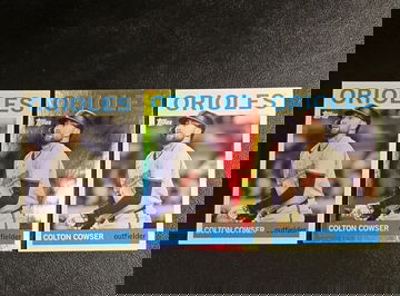 COLTON COWSER  2025 Topps Archives #32  Rainbow Foilboard /149 & 2 base  Orioles