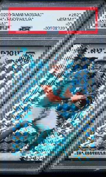 2020 Panini Mosaic Tua Tagovailoa #262 NFL Football Miami Dolphins PSA 10