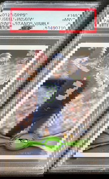 2012 Topps Russell Wilson #165 Passing Stands Visible Rookie PSA 9 MINT