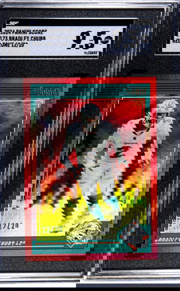 2024 Panini Score #173 Bradley Chubb Red Zone /20 SGC 9.5