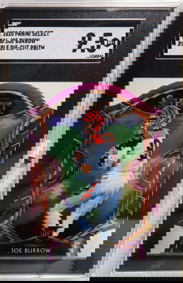 2020 Select Purple Die-Cut Prizm Joe Burrow #46