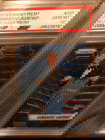Domantas Sabonis 2016 Prizm Blue Wave PSA 10