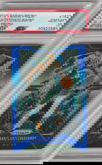 2019 Prizm Giannis Antetokounmpo Blue /99 PSA 10