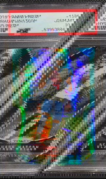 2019 Panini Prizm Hyper Prizms Deshaun Watson /175 #136 PSA 10 GEM MINT