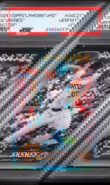 2024 Topps Chrome Update Refractor Paul Skenes #USC27 PSA 10