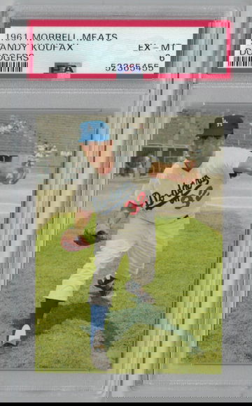 1961 Morrell Meats Sandy Koufax PSA 6 Ex-Mt